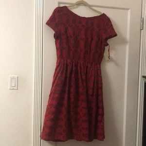 Size 8 Anthropologie red dress, brand new with tag